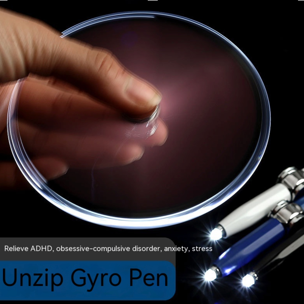 Spinning Fidget LED Pen